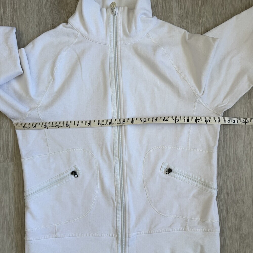 Lululemon Stride Jacket VTG Y2K White Women Size 8 Old School Quality GUC - Picture 7 of 9